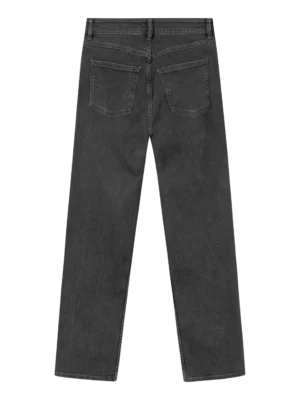 2170008-3049-6 KnowledgeCotton Apparel Iris Mom Rinse Black (Mid rise) – Dame | Bukser