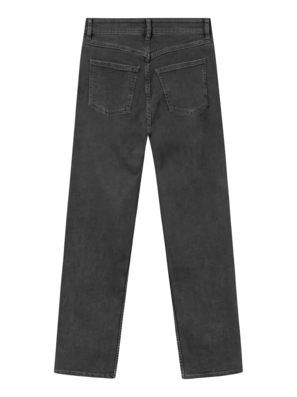 KnowledgeCotton Apparel Iris Mom Rinse Black (Mid rise) – Dame | Bukser