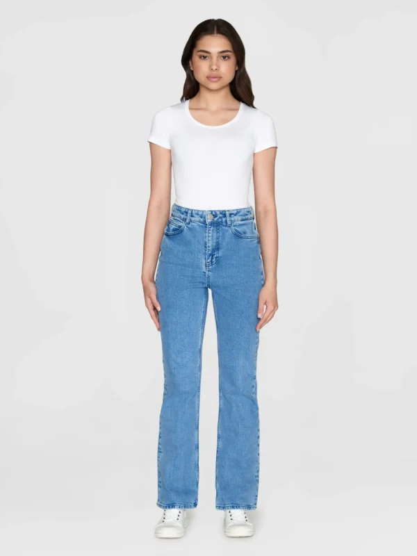 KnowledgeCotton Apparel Light Blue Denim Jeans (Mid rise) – Dame | Bukser