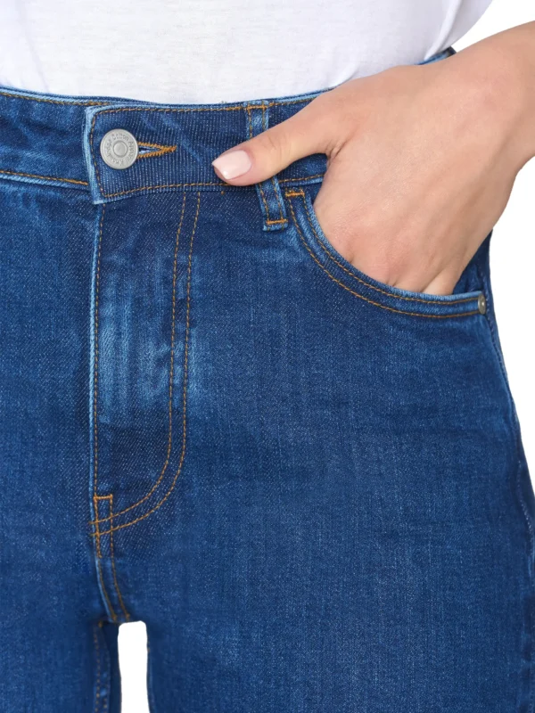 KnowledgeCotton Apparel Blue Denim Jeans (Mid rise) – Dame | Bukser