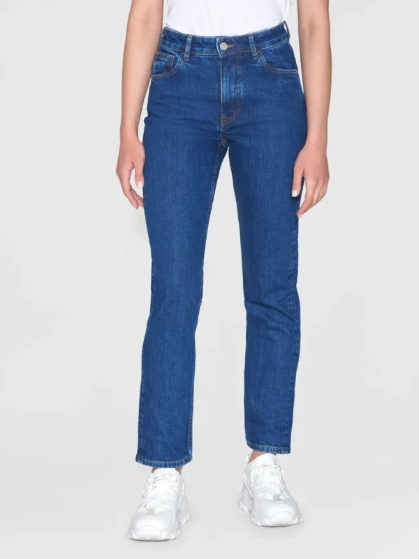 KnowledgeCotton Apparel Blue Denim Jeans (Mid rise) – Dame | Bukser