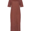 2200012-1441-5 KnowledgeCotton Apparel Kortærmet Kjole (Brun) – Dame | Kjole
