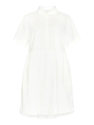 2200019-1387-5 KnowledgeCotton Apparel Kortærmet Kjole (Cremehvid) – Dame | Kjole