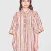 2200048-8032-2 KnowledgeCotton Apparel Stribet Skjortekjole (Multifarvet) – Dame | Kjole