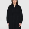 KnowledgeCotton Apparel Langærmet Kjole (Sort) – Dame | Kjole