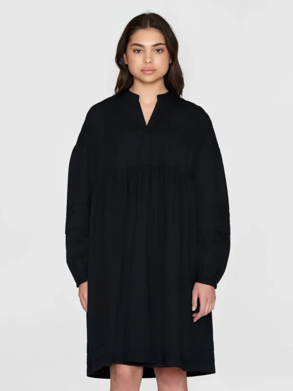 KnowledgeCotton Apparel Langærmet Kjole (Sort) – Dame | Kjole