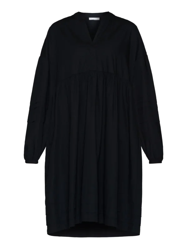 KnowledgeCotton Apparel Langærmet Kjole (Sort) – Dame | Kjole
