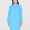 2200051-1445-2 KnowledgeCotton Apparel Langærmet Skjortekjole (Turkis) – Dame | Kjole