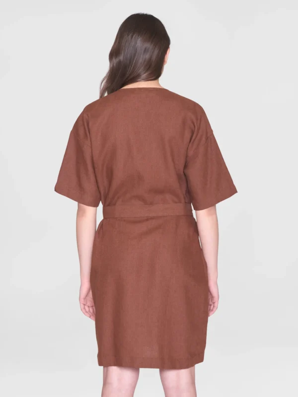 2200054-1441-3 KnowledgeCotton Apparel Kjole (Bordeaux) – Dame | Kjole