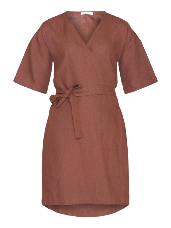 2200054-1441-5 KnowledgeCotton Apparel Kjole (Bordeaux) – Dame | Kjole