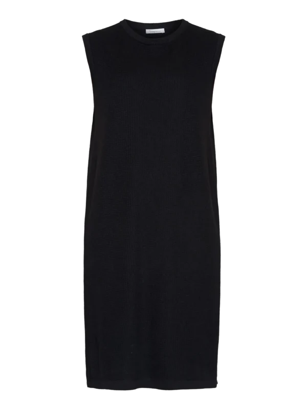 2200055-1300-10 KnowledgeCotton Apparel Uldkjole (Sort) – Dame | Kjole