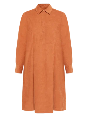 2200062-1426-5 KnowledgeCotton Apparel Skjortekjole (Mocha-Brun) – Dame | Skjorte