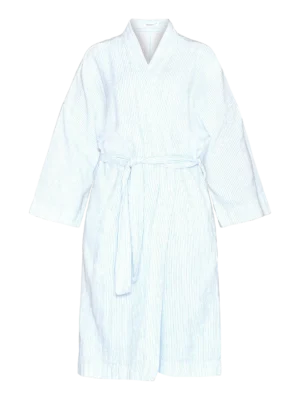 2250004-8021-5 KnowledgeCotton Apparel Stribet Kimono (Blå) – Dame | Kjole