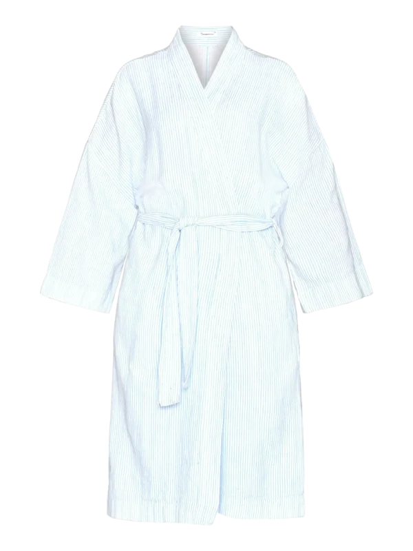 2250004-8021-5 KnowledgeCotton Apparel Stribet Kimono (Blå) – Dame | Kjole