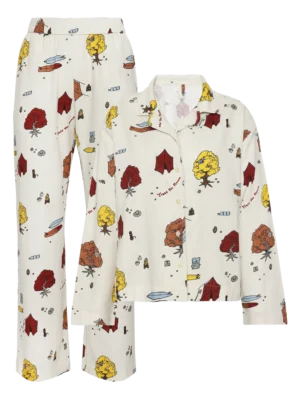 2250006-9920-3 KnowledgeCotton Apparel Print Skjorte (Cremehvid) – Dame | Skjorte