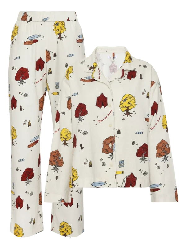 KnowledgeCotton Apparel Print Skjorte (Cremehvid) – Dame | Skjorte