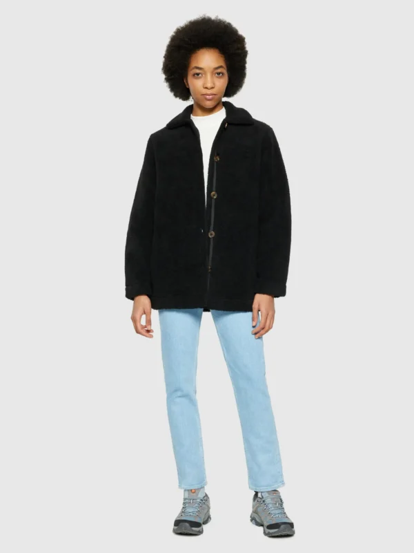 2280012-1300-4 KnowledgeCotton Apparel Uldjakke (Sort) – Dame | Jakke