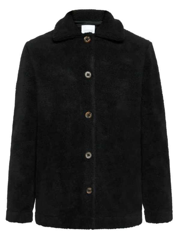 2280012-1300-5 KnowledgeCotton Apparel Uldjakke (Sort) – Dame | Jakke