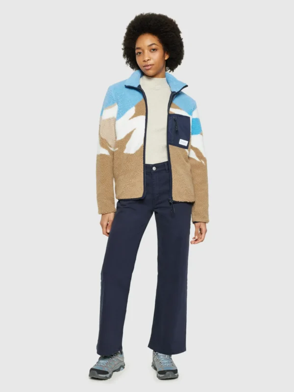 4280002-9921-8 KnowledgeCotton Apparel Fleecejakke (Multifarvet) – Dame | Jakke