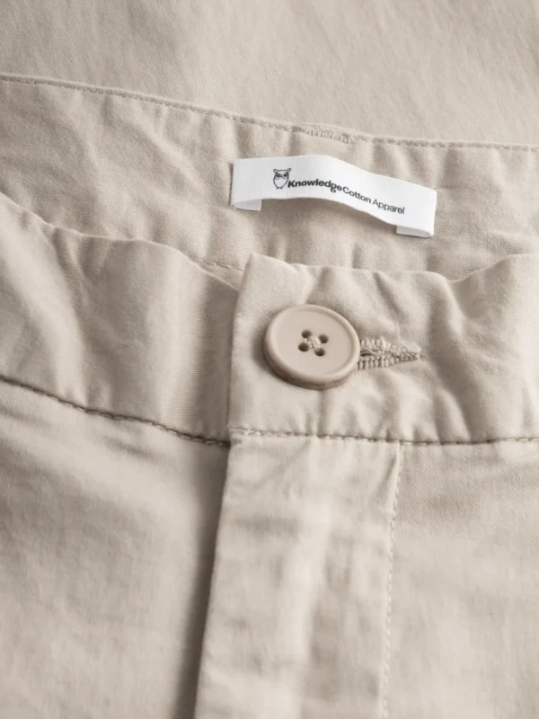 KnowledgeCotton Apparel Beige Chinos (Mid waist) – Dame | Bukser
