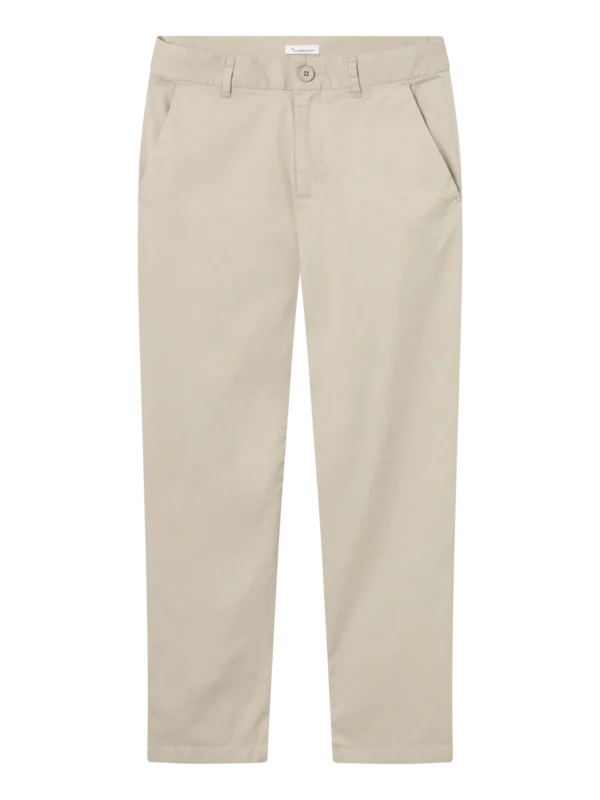 KnowledgeCotton Apparel Beige Chinos (Mid waist) – Dame | Bukser