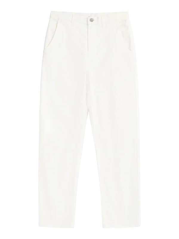 700007-1007-5 KnowledgeCotton Apparel Råhvid Bukser (Mid rise) – Dame | Bukser