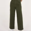 KnowledgeCotton Apparel Posey Loose Chinos (Grøn) – Dame | Bukser