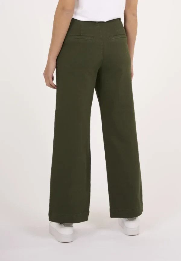 KnowledgeCotton Apparel Posey Loose Chinos (Grøn) – Dame | Bukser