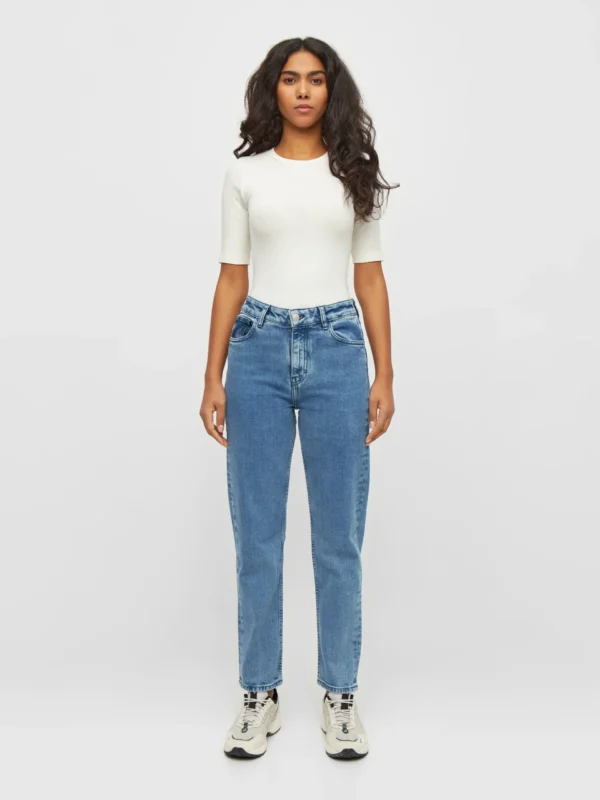 KnowledgeCotton Apparel Light Blue Denim Jeans (Mid rise) – Dame | Bukser