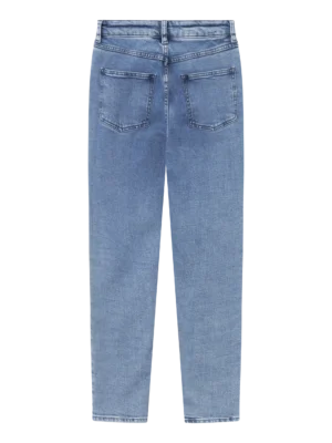 750001-3045-6 KnowledgeCotton Apparel Light Blue Denim Jeans (Mid rise) – Dame | Bukser
