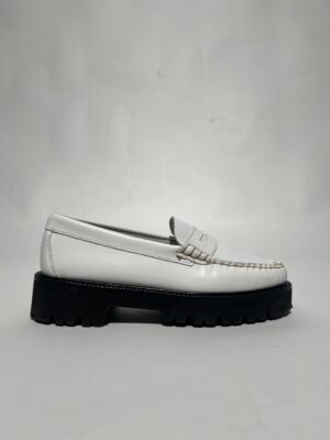 IMG_0264 G.H. Bass Weejuns 90s Penny Loafers Chunky (Hvid) – Dame | Sko