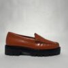 IMG_0269 G.H. Bass Weejuns 90s Penny Loafers Chunky (Brun/Sort) – Dame | Sko