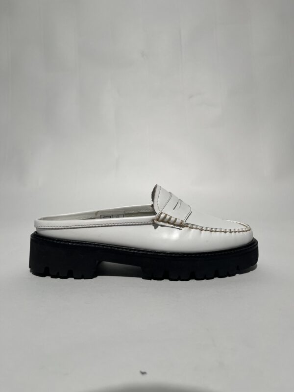 IMG_0292 G.H. Bass Weejuns Loafers Slides (Hvid) – Dame | Sko