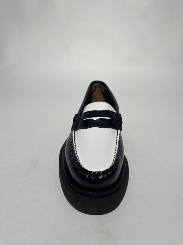 IMG_0304 G.H. Bass Weejuns 90s Penny Loafers Chunky (Hvid/Sort) – Dame | Sko