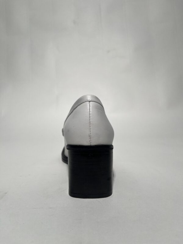 G.H. Bass Weejuns Saddle Bar Tied Heels (Hvid) – Dame | Sko