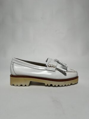 IMG_0317 G.H. Bass Weejuns 90's Esther Kiltie Tassel Loafers (Hvid) – Dame | Sko