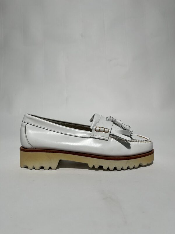 IMG_0317 G.H. Bass Weejuns 90's Esther Kiltie Tassel Loafers (Hvid) – Dame | Sko