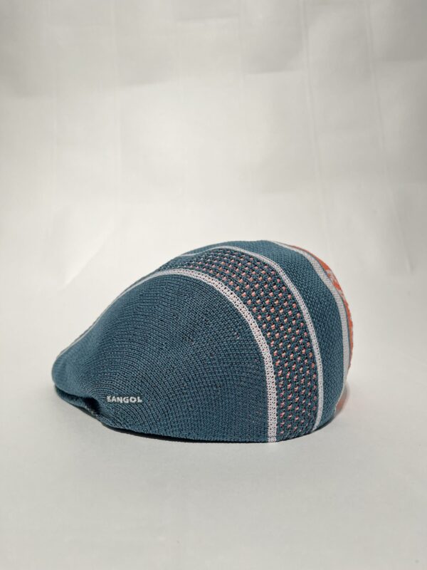 IMG_0464 Kangol Tropic Game Stripe 507 – Unisex | Grøn m. orange og hvide striper | Hat