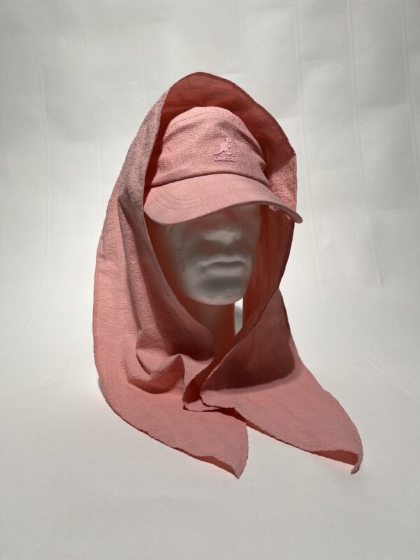 IMG_0477 Kangol Seersucker Drape 5-panel – Unisex | Lyserød m. Flosser ned. | Hat