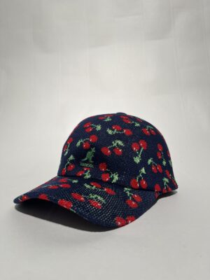 IMG_0482 Kangol Tropic Cherry Spacecap – Unisex | Blå med cherry print | Hat