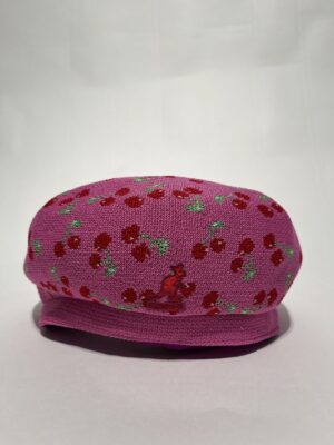 IMG_0548 Kangol Tropic Cherry Beret – Unisex | Lyserød med kirsebær | Hat