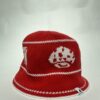 IMG_0550 Kangol Super Kroo Knit Bucket – Unisex | Rød m. mønster | Hat