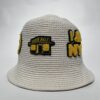 IMG_0553 Kangol NYC Crochet Hat – Unisex | Hvid med gule mønstre | Hat