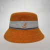 IMG_0561 Kangol Bermuda Stripe Bucket – Unisex | Orange og hvid | Hat