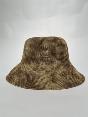 IMG_0567 Kangol Tie Dye Knit Sun Hat – Unisex | Gul/brun | Hat