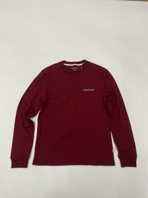 IMG_0599 Guess Jeans Langærmet T-shirt (Bordeaux) – Herre | Langærmet T-shirt