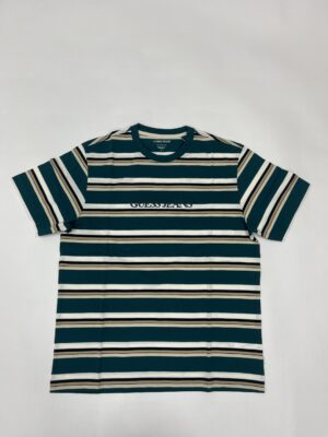 IMG_0608 Guess Jeans Stribet T-shirt (Grøn/Hvid) – Herre | T-shirt