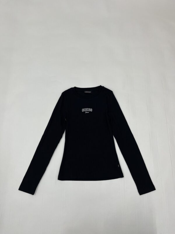 Guess Jeans Langærmet T-shirt (Sort) – Dame | Trøje