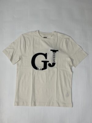 IMG_0699 Guess Jeans Oversized T-shirt (Hvid/Sort) – Dame | T-shirt