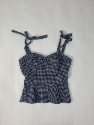 IMG_0723 Guess Jeans Ternet Top (Hvid/Blå) – Dame | Top